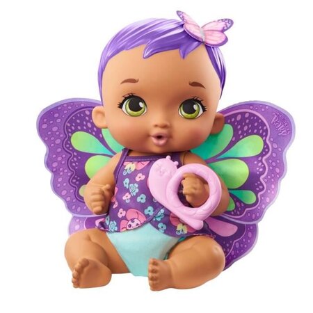Poupée Bébé papillon violet boit et fait pipi MY GARDEN BABY : la