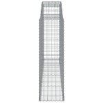 vidaXL Paniers à gabions arqués 20 Pièces 300x50x160/180 cm fer galvanisé
