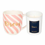 Lot Mug & Bougie " Bisous " - Draeger paris