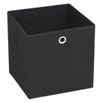 vidaXL Boîte de rangement 4 Pièces Tissu non-tissé 32x32x32 cm Noir