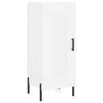 vidaXL Buffet haut Blanc 34 5x34x180 cm Bois d'ingénierie