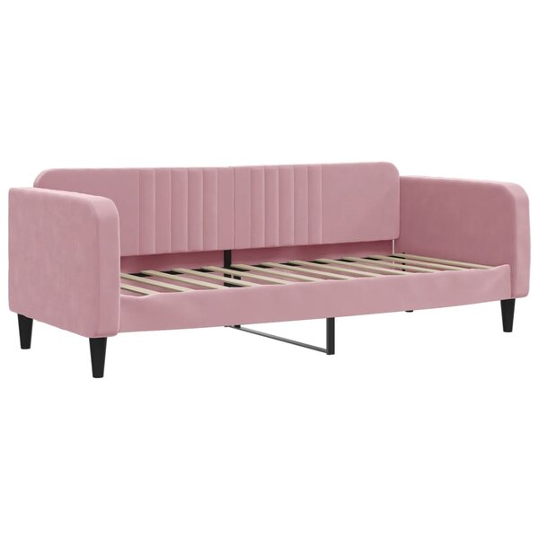 vidaXL Lit de repos rose 80x200 cm velours