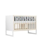 Lit bébé CHRUPPY 60 x 120 cm blanc et naturel
