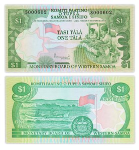 Billet de Collection 1 Tala 1980 (2020) Samoa - Neuf - P19CS préfix S