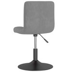 vidaXL Chaises pivotantes à manger lot de 4 gris foncé velours