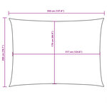 vidaXL Voile de parasol tissu oxford rectangulaire 2x3 5 m terre cuite