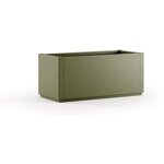 Bac à fleur Ethica rectangulaire 80 cm vert