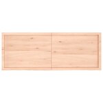 vidaXL Étagère murale 160x60x(2-6) cm bois de chêne massif non traité