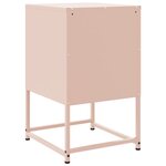 vidaXL Tables de chevet 2 Pièces rose 36x39x60 5 cm acier