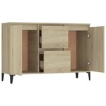 vidaXL Buffet chêne sonoma 104x35x70 cm bois d'ingénierie