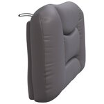 vidaXL Coussin de tête de lit gris 100 cm similicuir