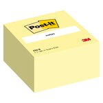 Bloc cube jaune 76 x 76 mm 450 feuilles POST-IT