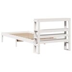 vidaXL Cadre de lit sans matelas blanc 100x200 cm bois de pin massif
