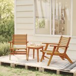 vidaXL Chaises de jardin lot de 2 Bois d'acacia solide