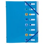 Trieur 8 Compartiments Polypropylène Recyclé Beeblue - A4 - Couleurs Assorties - X 10 - Exacompta