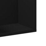 vidaXL Armoire murale noir 75x18x16 5 cm bois d'ingénierie