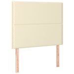 vidaXL Têtes de lit 2 Pièces Crème 80x5x78/88 cm Similicuir