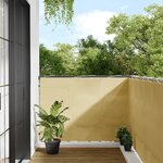 vidaXL Écran de balcon sable 120x400 cm 100  polyester oxford