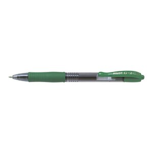 Stylo roller encre gel rétractable g-2 07 pointe moyenne vert x 12 pilot