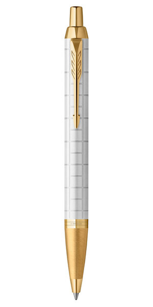 PARKER IM PREMIUM Stylo bille  Perle  recharge bleue pointe moyenne  Coffret cadeau