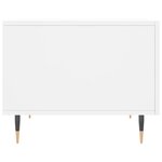 vidaXL Tables basses 2 Pièces blanc 50x50x40 cm bois d'ingénierie