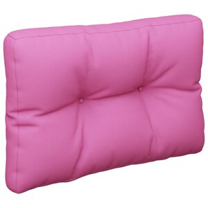 vidaXL Coussin de palette Rose 50x40x12 cm tissu