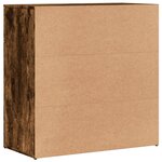 vidaXL Buffet chêne fumé 79x38x80 cm bois d'ingénierie