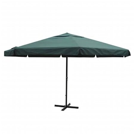 vidaXL Parasol vert aluminium 500 cm