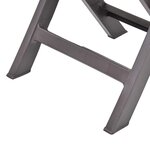 vidaXL Chaises de jardin pliables lot de 2 Plastique Mocha