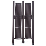 Barrière extensible rétractable barrière de sécurité avec roulette 405L x 31l x 104H cm alu métal chocolat