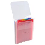 Trieur Valisette Vertical 6 Compartiments Crystal - A4 - Cristal - X 5 - Exacompta