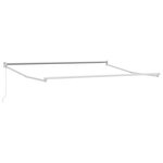 vidaXL Auvent rétractable anthracite et blanc 4x3 m tissu et aluminium