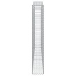 vidaXL Paniers à gabions arqués 3 Pièces 400x30x180/200 cm Fer galvanisé