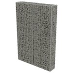 vidaXL Mur à gabion avec couvercles Acier galvanisé 100 x 20 x 150 cm