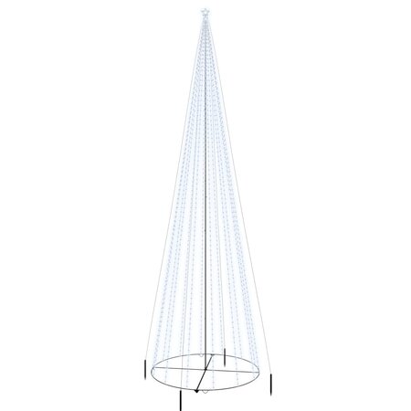 vidaXL Arbre de Noël cône 1134 LED Blanc froid 230x800 cm