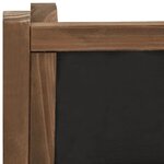 vidaXL Support à plantes à 3 niveaux avec tableau noir 40x30x90 cm Pin