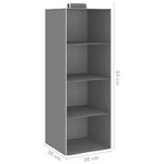 vidaXL Étagères suspendues de rangement 2 Pièces 4 niveaux Tissu