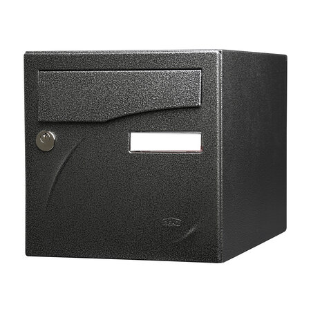 Boîte aux lettres Préface 2 portes Noir décor RAL 9005D
