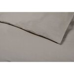 Housse de couette - 240 x 220 cm - Coton - Antibactérien - Taupe