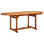 vidaXL Ensemble à manger de jardin 7Pièces beige polypropylène et bois
