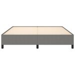 vidaXL Cadre de lit sans matelas gris foncé 160x200 cm tissu