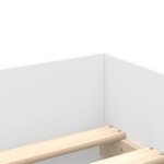 vidaXL Cadre de lit avec tiroirs blanc 75x190 cm