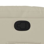 vidaXL Fauteuil inclinable Crème Similicuir