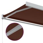 vidaXL Auvent manuel rétractable bordeaux 350x250 cm