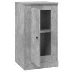 vidaXL Buffet gris béton 37 5x35 5x67 5 cm bois d'ingénierie