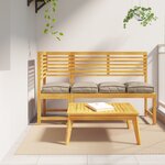 vidaXL Coussins de Palette pour siège 4 Pièces Taupe 40x40x8 cm Tissu Oxford