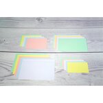 Étui De 100 Fiches - Bristol Ligné Non Perforé 75x125mm - Blanc - X 10 - Exacompta