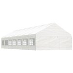 vidaXL Belvédère avec toit blanc 15 61x5 88x3 75 m polyéthylène