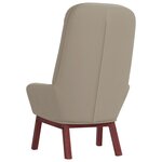 vidaXL Chaise de relaxation Gris clair Velours