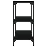 vidaXL Bibliothèque Noir 40x33x70 5 cm Bois d'ingénierie et acier
